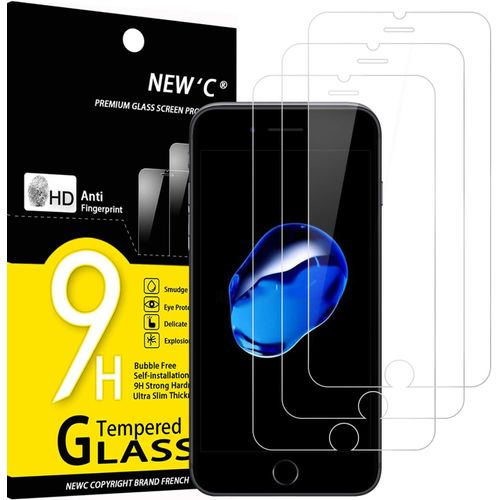 Pack Of 3 Tempered Glass Screen Protector For Iphone 7 Plus And Iphone 8 Plus (5.5 Inches), Ultra Resistant (0.33 Mm Hd Ultra Transparent) 9h Hardness Glass