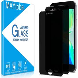 2 Pièces Verre Trempé Anti Espion Pour Iphone 8 Plus, 7 Plus, Film Protection Écran Confidentialité, Sans Bulles, Dureté 9h, Anti-Rayures