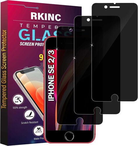 Anti-Spy Tempered Glass For Iphone Se 3 2 2022 2020, [3 Pack] Enhanced Privacy Angle, Ultra-Strong 9H Hardness, Bubble-Free