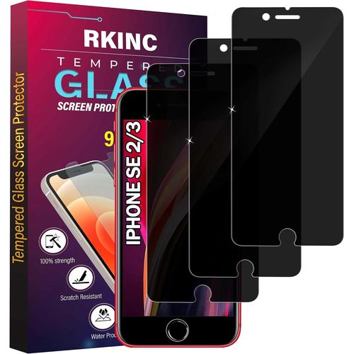 Kal-Verre Trempé Anti-Espion Pour Iphone Se 3 2 2022 2020, [Lot De 3] Angle De Confidentialité Amélioré, Dureté Ultra-Résistante 9h, Sans Bulles