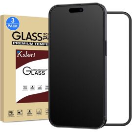 JGD-3 Pièces Verre Trempé Mat pour iPhone 14 Pro Max 6,7 Pouces, Vitre Protection écran Anti-Reflet et Anti-Traces de Doigts, Dureté 9H Film Glass Matte, Sans Bulles, Facilité d'installation