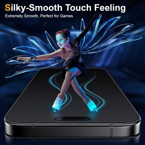 Lot De 2, Verre Trempé Pour Iphone 14 Pro Anti Espion Mat, 9h Film Vitre Ecran De Protection Privacy Mate, Anti Reflet Et Anti Trace De Doigt