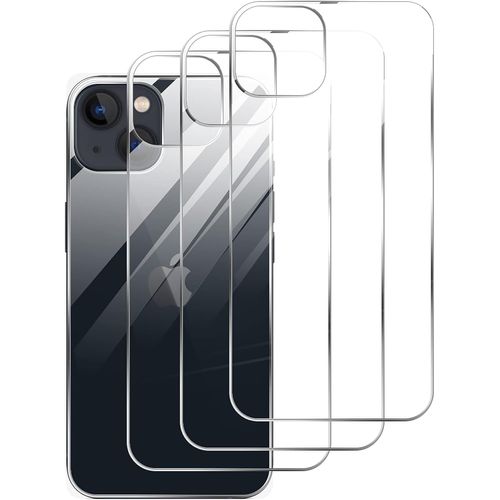 [3 Pièces Arriere Protection Compatible Avec Iphone 14 Plus, Iphone 14 Plus Film Protection Arriere, Verre Trempé, Haute Transparence, Résistant Aux Rayures, Antidérapant - Transparent