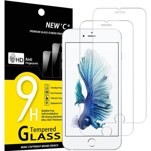 Pack Of 2, Tempered Glass Screen Protector For Iphone 6 Plus And Iphone 6s Plus, Bubble-Free Ultra Resistant (0.33 Mm Hd Ultra Transparent) 9h Hardness Glass