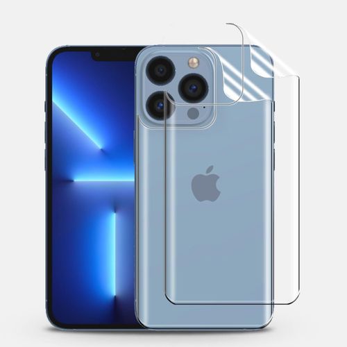 2pcs Film Protecteur Hydrogel Arriere Pour Iphone 13 Pro, Film Hydrogel Arrière Hd Flexible En Tpu Transparent, Films De Protection Hydrogel Arrière Anti-Rayures