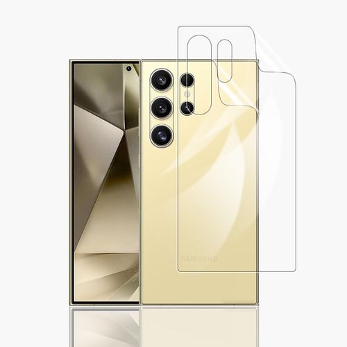 KAL-Film Hydrogel Arrière Pour Samsung Galaxy S24 Ultra, 2Pcs Tpu Film De Protection Verso Transparent Hd Anti-Rayures Auto-Réparatrice