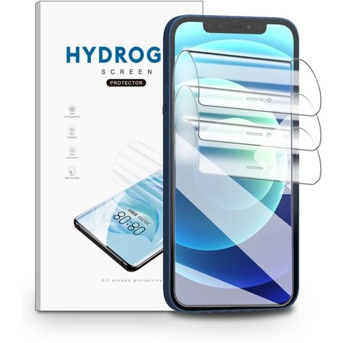 Kal-Film Hydrogel Pour Iphone 12 Pro Max, 3 Pièces Tpu Film Protection Écran Hd Clair Doux Transparent Film De Protection D'écran