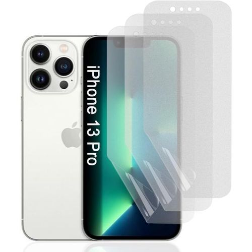 Kal-Film De Protection D'écran Hydrogel Mat Pour Iphone 13 Pro, 3 Pièces Anti-Rayures, Anti-Éblouissement, Film De Protection Tpu, Film Hydrogel Haute Sensibilité Anti-Empreintes Digitales