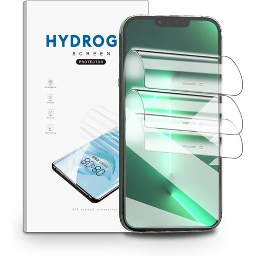 Kal-Film Hydrogel Pour Iphone 13 Pro Max, 3 Pièces Tpu Film Protection Écran Hd Clair Doux Transparent Film De Protection D'écran