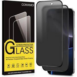 Kal-Verre Trempé Mat Pour Iphone 16 Pro Anti Espion,Mate Anti Spy Vitre Protection Écran Matte Anti-Reflet Dureté 9h Anti-Rayures Privacy Haute Définition Sans Bulles Hd Film Protecteur
