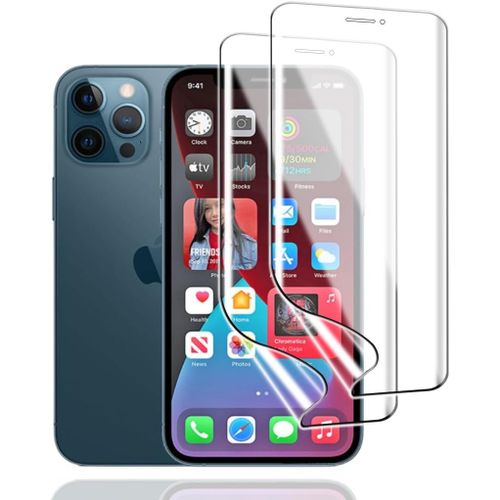 Pps-Film De Protection Hydrogel Pour Iphone 12 Pro Max, 2pcs Protection Ecran En Hydrogel Hd Transparent Flexible Tpu Protections D'écran, Film Hydrogel Anti-Rayures