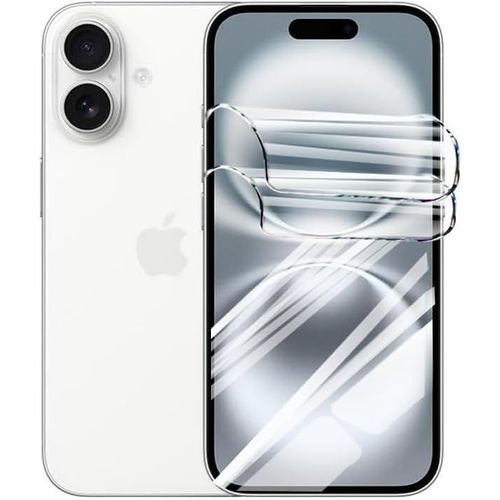 Kal-Pièces Film D'hydrogel Pour Iphone 16 (6.1 Pouces), Transparent Tpu Souple Écran Protection Haute Sensibilité