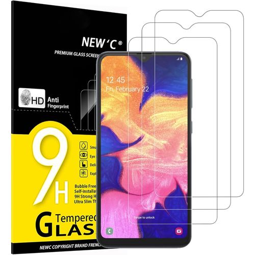 Lot De 3, Verre Trempé Pour Samsung Galaxy A10, A10s, M10, Film Protection Écran Efficace Contre Les Rayures - Sans Bulles - Ultra Résistant (0,33mm Hd Ultra Transparent) Dureté 9h Glass