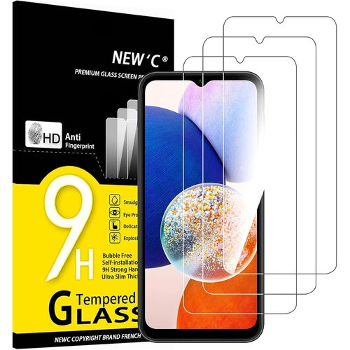 Lot De 3, Verre Trempé Pour Samsung Galaxy A14 5g/4g, M14 5g, Film Protection Écran Efficace Contre Les Rayures - Sans Bulles - Ultra Résistant (0,33mm Hd Ultra Transparent) Dureté 9h Glass
