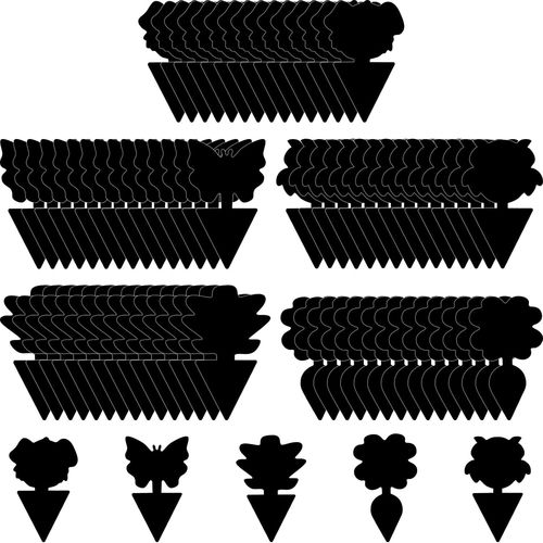 KALANKA-100 Pièges Anti Moucherons Interieur, Attrape Moucheron Plantes, Pièges à Insectes Noir Collants pour intérieur et extérieur
