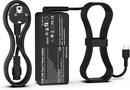 HP 65W USB C Laptop Charger for HP Spectre X360 Elitebook Elite Envy Probook Chromebook Pavilion Universal Quick Charge Adapter Computer Charger pc