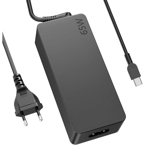 CHENG-Sunydeal Chargeur USB C 65W pour Ordinateur Portable Lenovo Thinkpad Touch Yoga ASUS HP Acer Dell Chromebook Samsung Surface Huawei MacBook Type C Charger avec PD 3.0 QC Bloc d'alimentation Rap