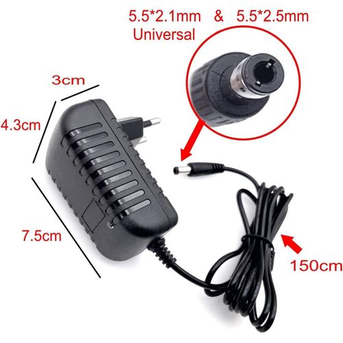 Adaptateur Secteur Alimentation ca 100-240 V à DC 6 V 1A pour Alarme de Sonnette, Distributeur de Savon, AM/FM, Poubelle, Chargeur, Rasoir, etc