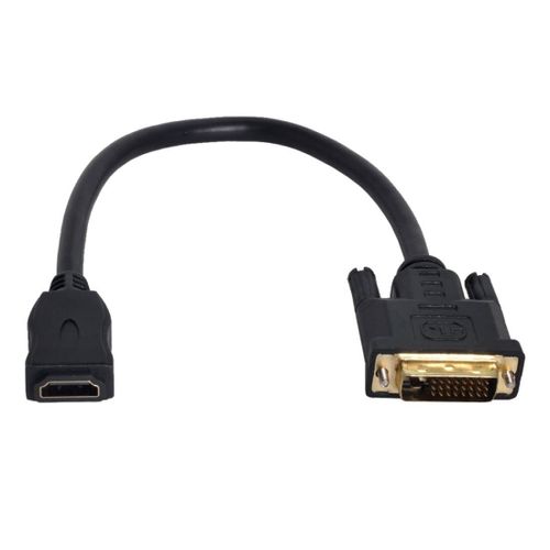 TIANYI-CY Câble adaptateur HDMI vers DVI 24+1 mâle vers HDMI femelle pour PC, ordinateur portable, HDTV