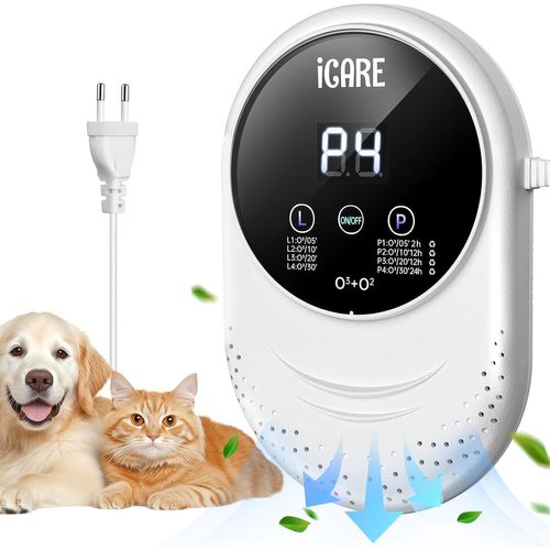 CHECARZHN--NO1-Générateur D'Ozone Purificateur D'Air, 200Mg/H Mini Purificateur D'Air À L'Ozone, Stérilisateur D'Odeurs, Ion ur D'Air Pour Chambre, Salle De Bain, Animaux Domestiques, Formaldéhyde, O