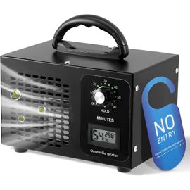 CHECARZHN--NO1-Générateur D'Ozone Domestique 60 000 Mg/H ¿ 150W 200 M³/H Purificateur D'Air Ozone Élimination Des Odeurs Puissante Pour Maison, Animaux, Bureau, Voiture ¿ Portable Silencieux Utilisat