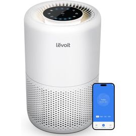 CHECARZHN--NO1-Purificateur D'Air Chambre Silencieux, Élimine 99.97% Des Allergènes, Compatible Avec App Alexa, Programmable Avec Veilleuse, Jusqu'À 35M², Air Purifier Pour Poussières Animaux Odeurs