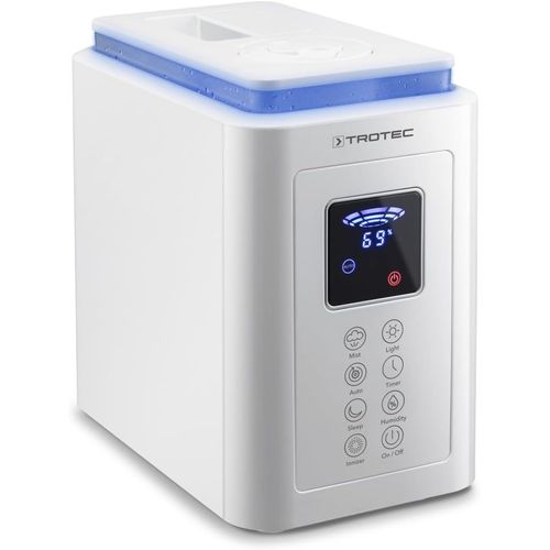 CHECARZHN--NO1-Humidificateur B 5 E ¿ Humidificateur Ultrasonique Avec Ion ur ¿ Pour Des Pièces Jusqu'À 30 M²/75 M³, Avec Minuteur, Purificateur D'Air, Réservoir De 4 L, Mode Nuit
