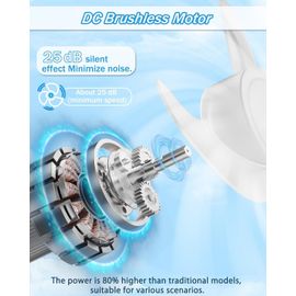 Mini Ventilateur Portable à Main Rechargeable USB Ventilateur [4-11 heures] 3 vitesses Batterie rechargeable pour voyager à la maison,Ventilateur à main pliable et silencieux(Bleu)