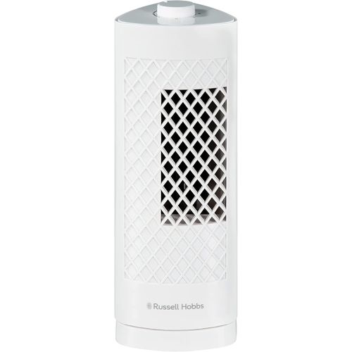 Rhtf1321 Mini Ventilateur Tour Portable Léger De 33 Cm,3 Vitesses,Oscillation À 75°,Flux D'Air Puissant,Fonctionnement Silencieux,Blanc