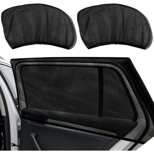 Kal-2 Cache Vitre Voiture Pare Soleil Pour Latérale De Voiture Extensibles Et Respirants Rideaux En Protege Vitre Soleil De Vitres Pour Berline Suv Et Véhicules Tout Terrain(Lunette Arrière)