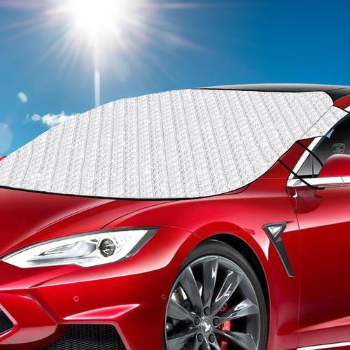 Lbgwp60-Couverture Pare-Br Voiture,Bâche Pare Br Protection,Magnétique Couverture Repliable,Universelle Couverture Pare Br Pour Anti Givre Pour Bache Voiture Anti Givre Et Neige, Uv,Poussière (B)