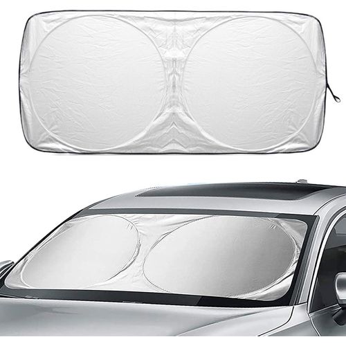 Kal-Pare Soleil Voiture Pare Brise Avant, Pare-Brise-Soleil, Voiture Couverture Pare Soleil Avant Anti Uv Isolation La Chaleur Et Soleil, 150 X 70 Cm
