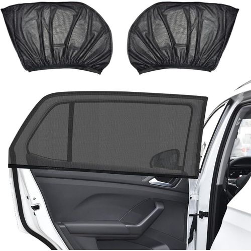 Kal-Pare Soleil Voiture Bébé, 2 Pièces Chaussette Voiture Pare Soleil, Universel Voiture Pare Soleil Pour Vitres Latérales,Protection Solaire Fenêtre De Voiture,Protège Enfants Et Animaux