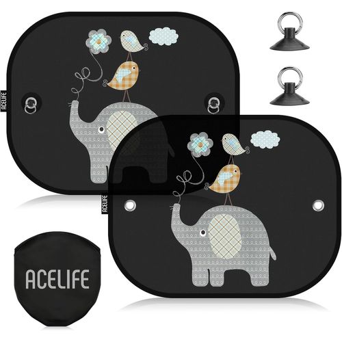 Bfs-Pare-Soleil Voiture Bébé Avec Protection Uv, Universel Pare Soleil Voiture Bébé 45x 35,5cm, Pare-Soleil Fenêtre De Voiture Pour Enfant Avec Sac De Rangement Fourni -2 Pièces
