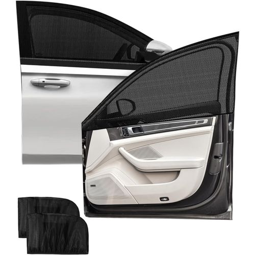 Kal-Pare Soleil Voiture Bébé, 2 Pièces Chaussette Voiture Soleil Pour Enfants, Bloquer Les Rayons Uv Et Protection De La Vie Privée, Compatible Avec 99% Des Véhicules, Trois Tailles-Xl