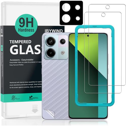 2 Pièces Verre Trempé Pour Xiaomi Redmi Note 13 Pro 5g/Poco X6 5g 6.7"".9h Dureté Protection Écran,Avec 1 Pièce Protection Caméra,1 Pièce Film Arrière,Facile À Installer