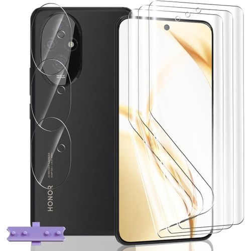 [3+3 Pieces] Screen Protector For Honor 200 5g, Hd Soft Tpu Film And Tempered Glass Camera Lens Protector, Anti-Scratch, Flexible Screen Protector For Honor 200 5g