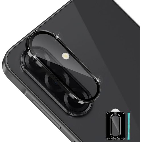 Kal-Caméra Arrière Protecteur Pour Samsung Galaxy A56/A36 5g, Anneau De Lentille En Métal Film Protection Caméra Écran Protecteur Et Vitre 3d Couverture 9h Hd Ultra Résistant Verre Trempé- Noir