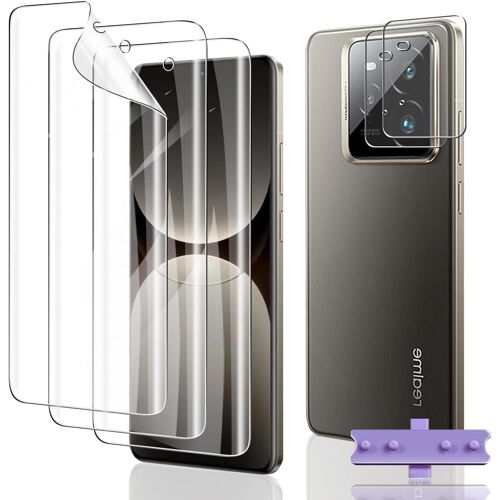 CAUC-Protection D'écran pour Realme GT 7 Pro/Realme GT7 Pro, 3 Pièces TPU Film Hydrogel Transparent HD Souple en TPU Film et 2 Pièces Protecteur D'objectif Caméra, Protection Écran Flexible