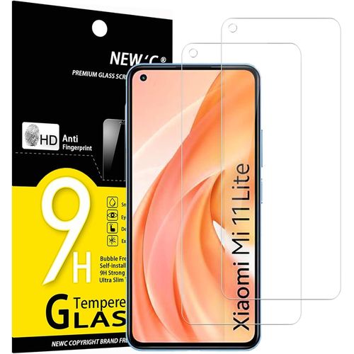 Pack Of 2 Tempered Glass Screen Protector For Xiaomi Mi 11 Lite/Mi 11 Lite 5g, Effective Anti-Scratch, Bubble-Free ¿ Ultra Resistant (0.33 Mm Hd Ultra Transparent) 9h Hardness Glass
