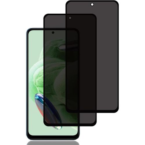 Sjzg-Verre Trempé Anti-Espion Pour Xiaomi Redmi Note 12 4g/5g [2 Pièces], Protection D'écran Anti-Espion, Protecteur D'écran De Confidentialité, 9h Dureté, Anti-Rayures, Film De Protection Écran