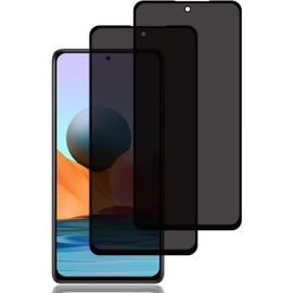 Kal-Verre Trempé Anti-Espion Pour Xiaomi Redmi Note 10 Pro [2 Pièces], Protection D'écran Anti-Espion, Protecteur D'écran De Confidentialité, 9h Dureté, Sans Bulles, Anti-Rayures, Privacy Protecteur
