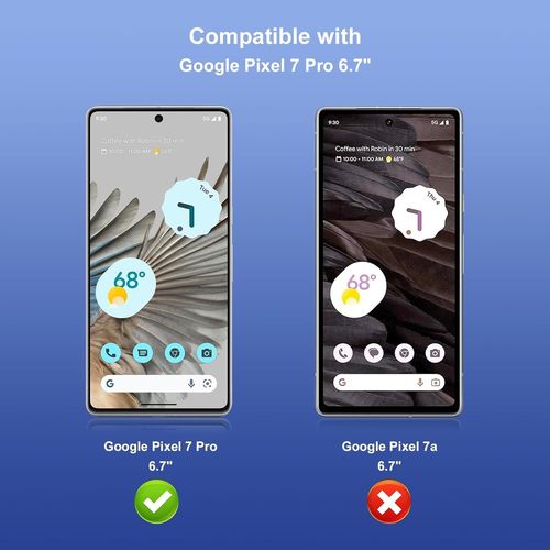 Cauc-2 Pièces Anti-Espion Verre Trempé Pour Google Pixel 7 Pro, Privacy Protection D'écran Pour Pixel 7 Pro, Anti-Peeping, Anti-Spy, Dureté 9h, Anti Rayures Film Protection