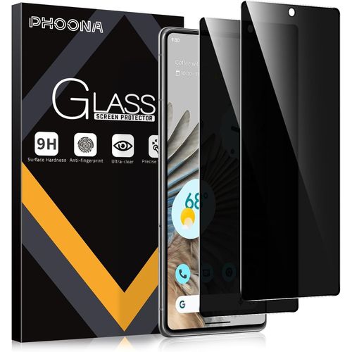 Kal-2 Pièces Anti-Espion Verre Trempé Pour Google Pixel 7 Pro, Privacy Protection D'écran Pour Pixel 7 Pro, Anti-Peeping, Anti-Spy, Dureté 9h, Anti Rayures Film Protection