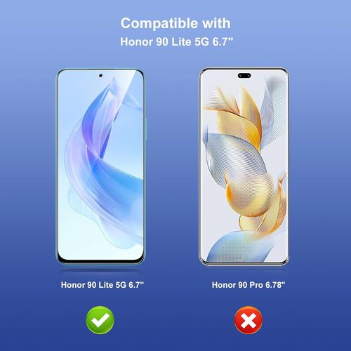 2 Pièces Anti-Espion Verre Trempé Pour Honor 90 Lite 5g, Privacy Protection D'écran Pour Honor 90 Lite, Anti-Peeping, Anti-Spy, Dureté 9h, Anti Rayures Film Protection