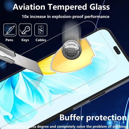 Verre Trempé Compatible Avec Honor 200 Lite 5g Protection Ecran. 3 Pièces 9h Dureté Protection Écran Pour Honor 200 Lite 5g. Anti Rayures Hd Vitre Protection Pour Honor 200 Lite 5g