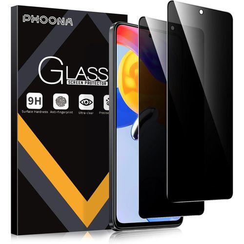 2 Pièces Anti-Espion Verre Trempé Pour Xiaomi Redmi Note 11 Pro, Privacy Protection D'écran Pour Redmi Note 11 Pro, Anti-Peeping, Anti-Spy, Dureté 9h, Anti Rayures Film Protection