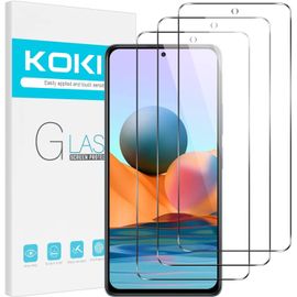 Kal-[Lot De 3 Verre Trempé Pour Xiaomi Redmi Note 10 Pro /10 Pro Max 4g -6.67"", Film Protection Écran Sans Bulles,Dureté 9h, 0,33mm Hd Ultra Transparent Glass Pour Redmi Note 10 Pro