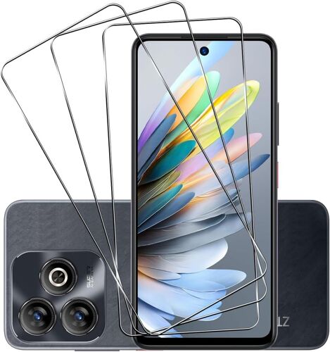 TRAHOO-Verre trempé Compatible avec ZTE Blade A75 Protection Ecran, 3 Pièces 9H Dureté Protection écran pour ZTE Blade A75, Anti Rayures HD Vitre Protection pour ZTE Blade A75