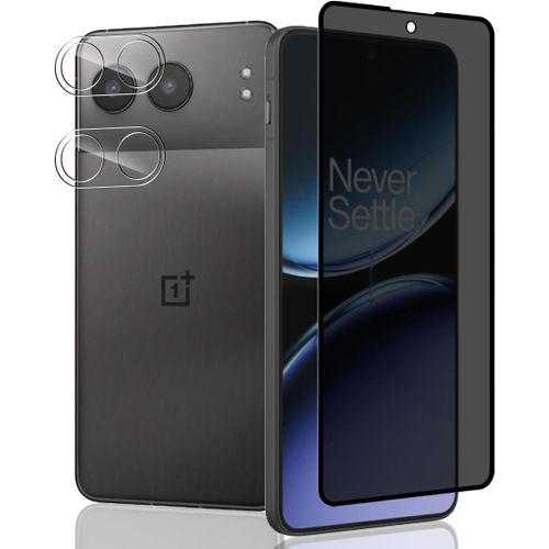 CAUC-1 Pièce Verre Trempé Anti Espion pour OnePlus Nord 4 5G Protection D'écran + 2 Pièces Protecteur Caméra, Dureté 9H/Anti-Spy, Protège Écran pour OnePlus Nord 4 5G - Privacy Vitre Trempé